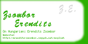 zsombor erendits business card